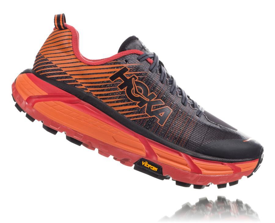 Hoka One One トレイルシューズ メンズ 黒/赤 - EVO マファテ2 - BH7145698